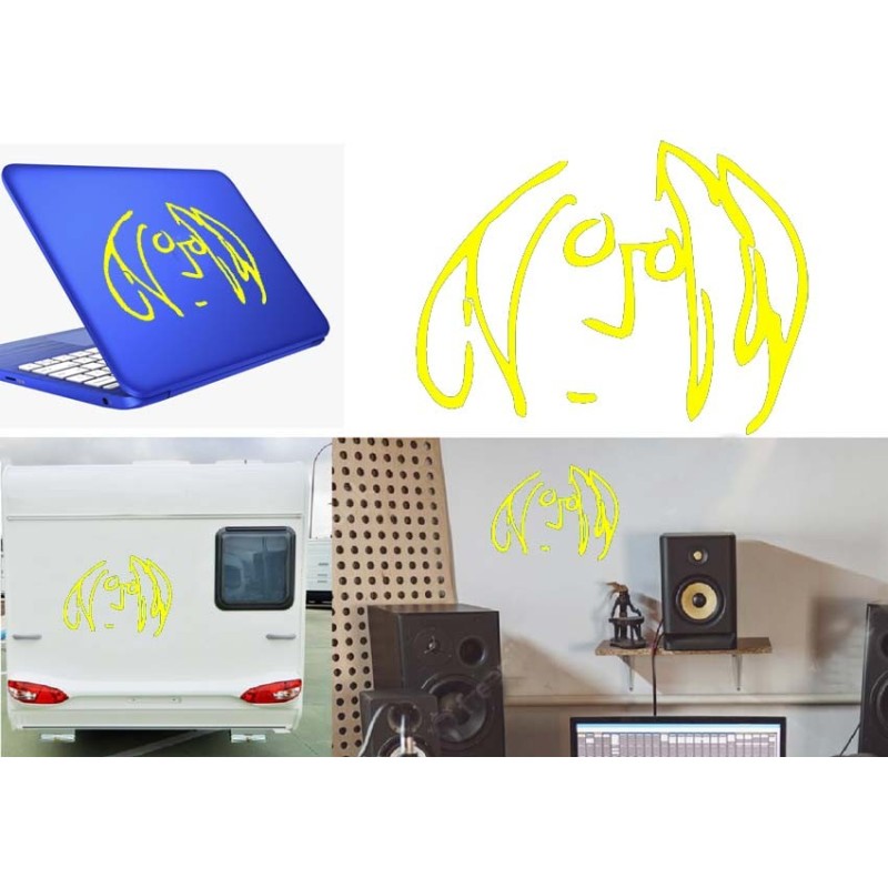 John Lennon, pegatina de vinilo