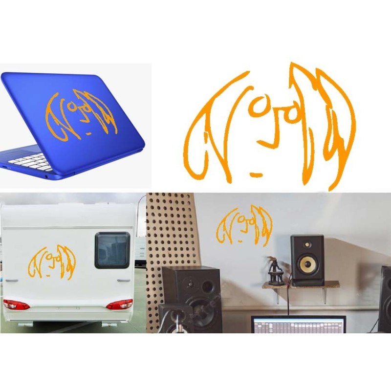 John Lennon, pegatina de vinilo