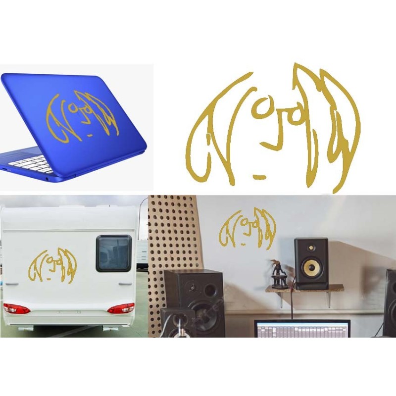 John Lennon, pegatina de vinilo