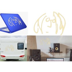 John Lennon, pegatina de vinilo