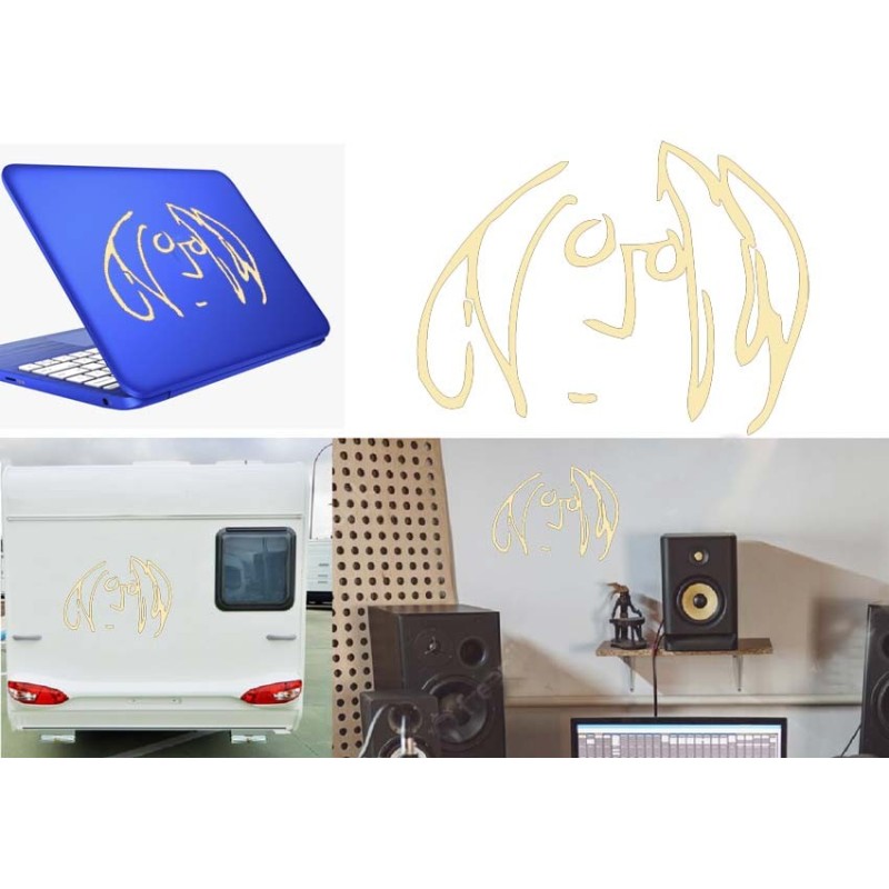 John Lennon, pegatina de vinilo