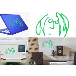 John Lennon, pegatina de vinilo