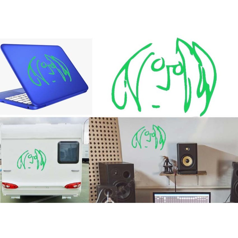 John Lennon, pegatina de vinilo