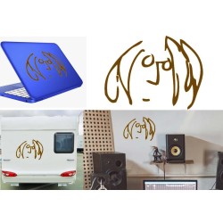 John Lennon, pegatina de vinilo