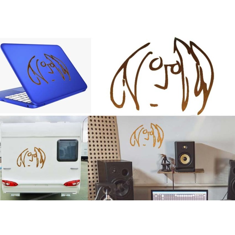 John Lennon, pegatina de vinilo