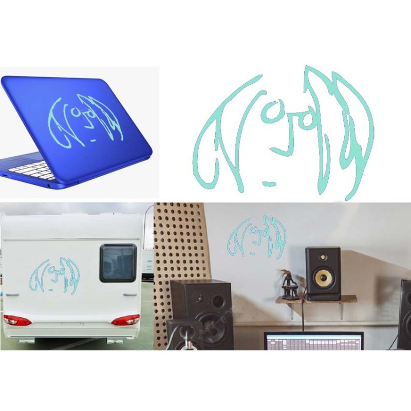 John Lennon, pegatina de vinilo