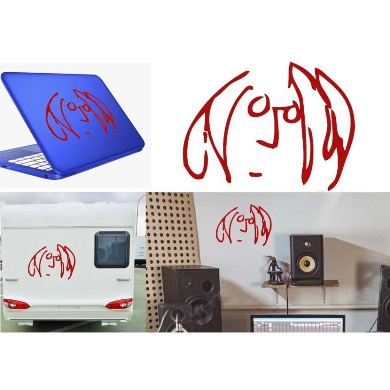 John Lennon, pegatina de vinilo