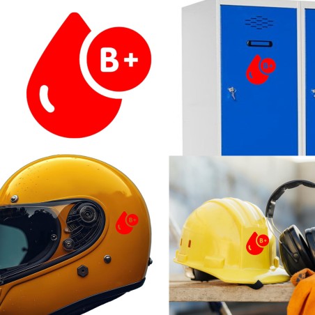 Grupo Sanguíneo B+ (B positivo), pegatina de vinilo