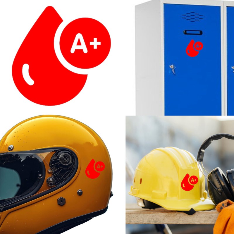 Grupo Sanguíneo A+ (A positivo), pegatina de vinilo