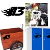 Numero 13 racing fire, pegatina de vinilo