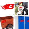Numero 13 racing fire, pegatina de vinilo