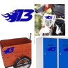 Numero 13 racing fire, pegatina de vinilo