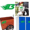 Numero 13 racing fire, pegatina de vinilo