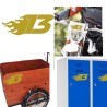 Numero 13 racing fire, pegatina de vinilo