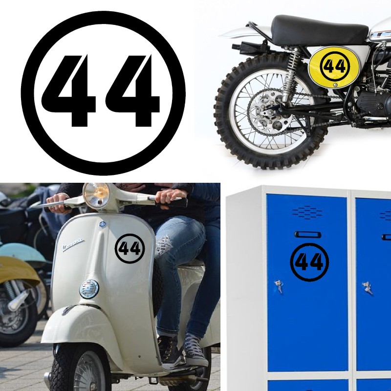 Numero 44 v2 pegatina de vinilo