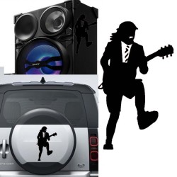 Angus Young versión v3, pegatina de vinilo