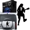 Angus Young versión v3, pegatina de vinilo