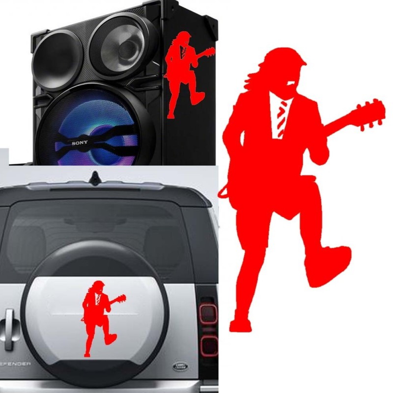 Angus Young versión v3, pegatina de vinilo