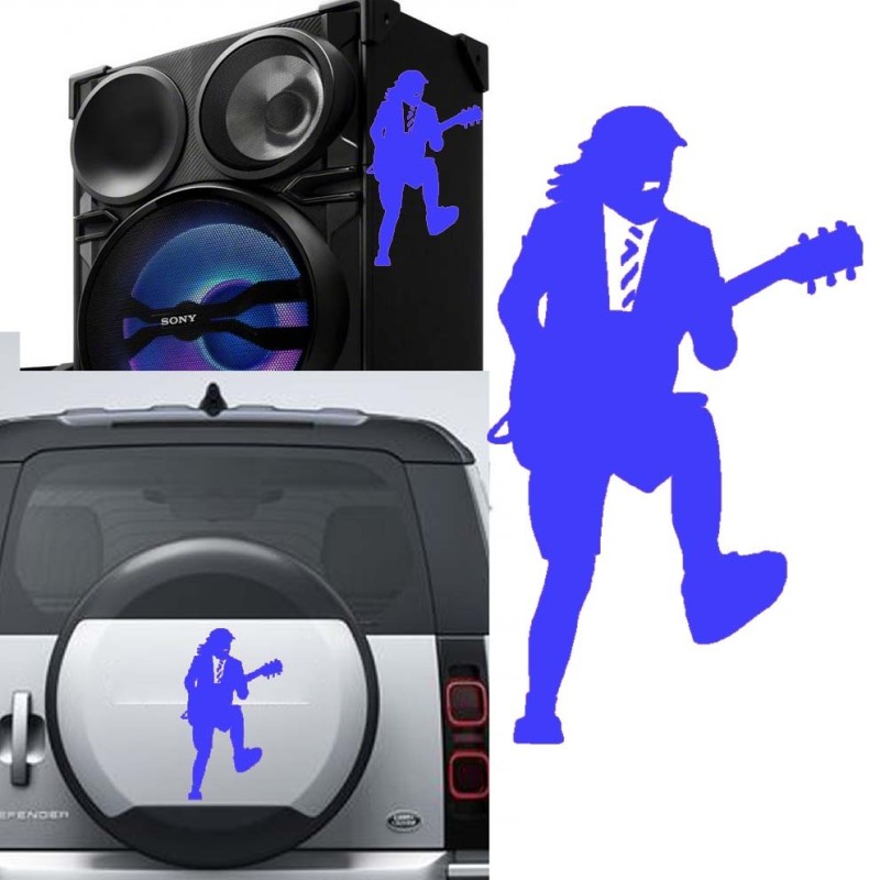 Angus Young versión v3, pegatina de vinilo