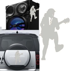 Angus Young versión v3, pegatina de vinilo