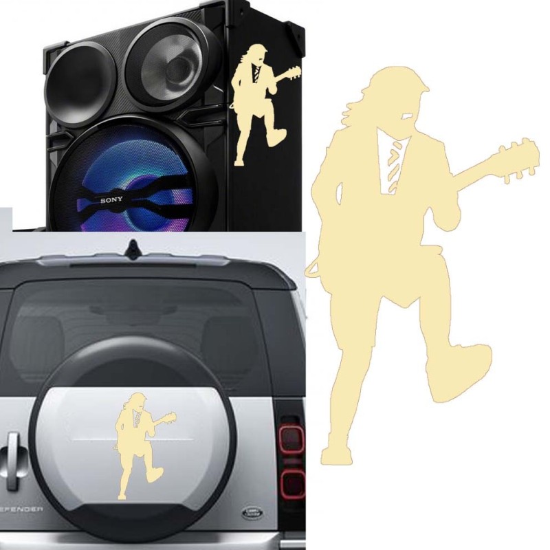 Angus Young versión v3, pegatina de vinilo