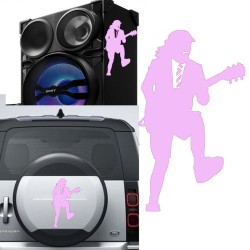 Angus Young versión v3, pegatina de vinilo