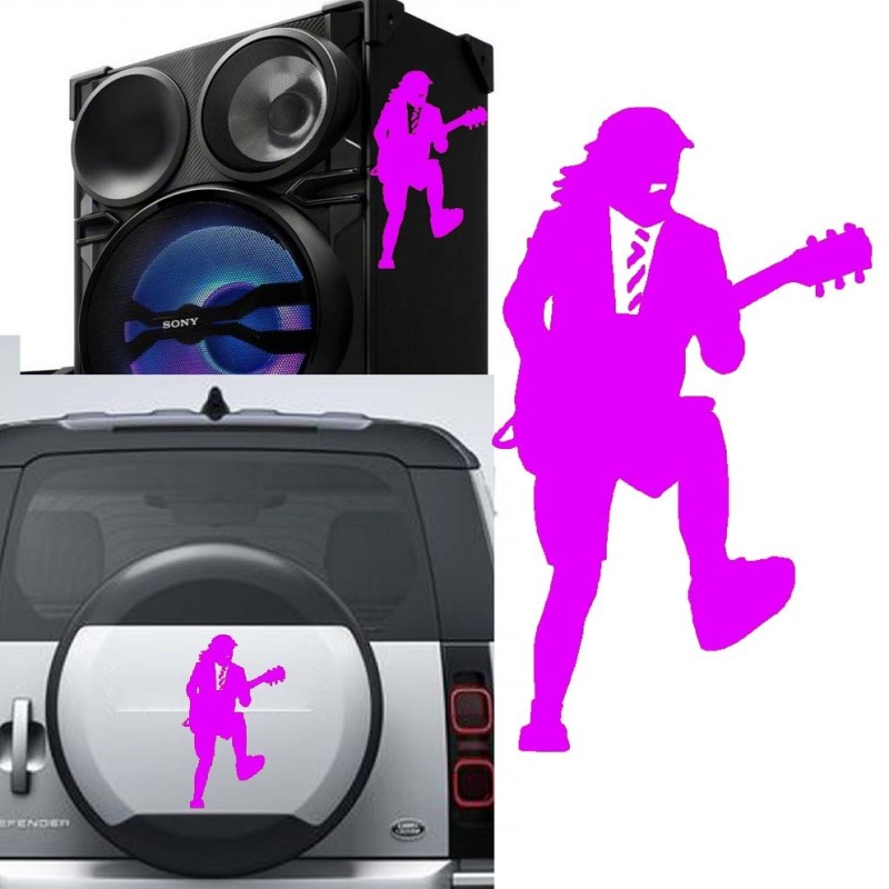 Angus Young versión v3, pegatina de vinilo