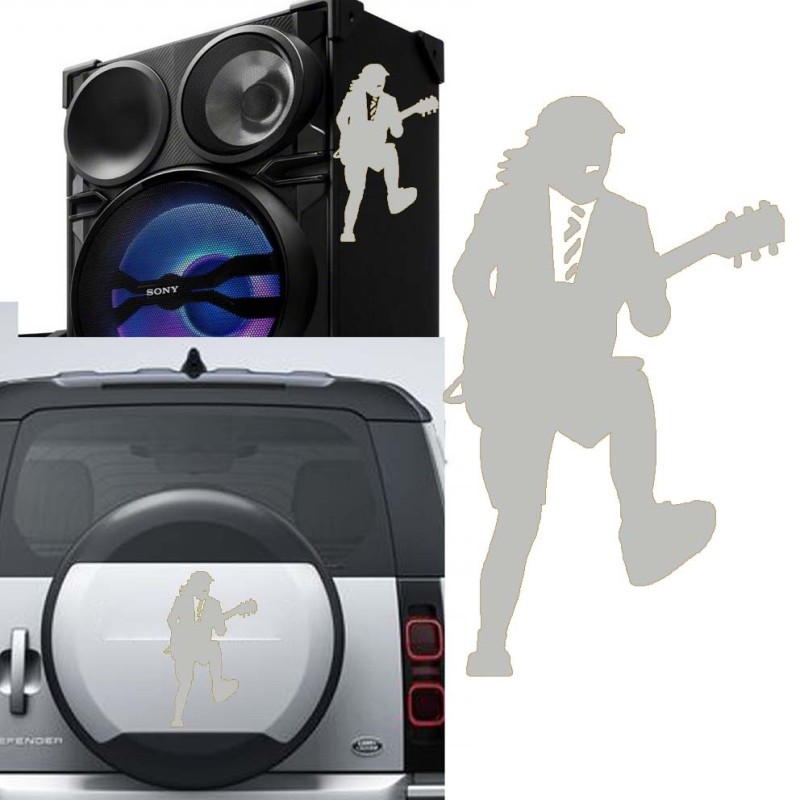 Angus Young versión v3, pegatina de vinilo