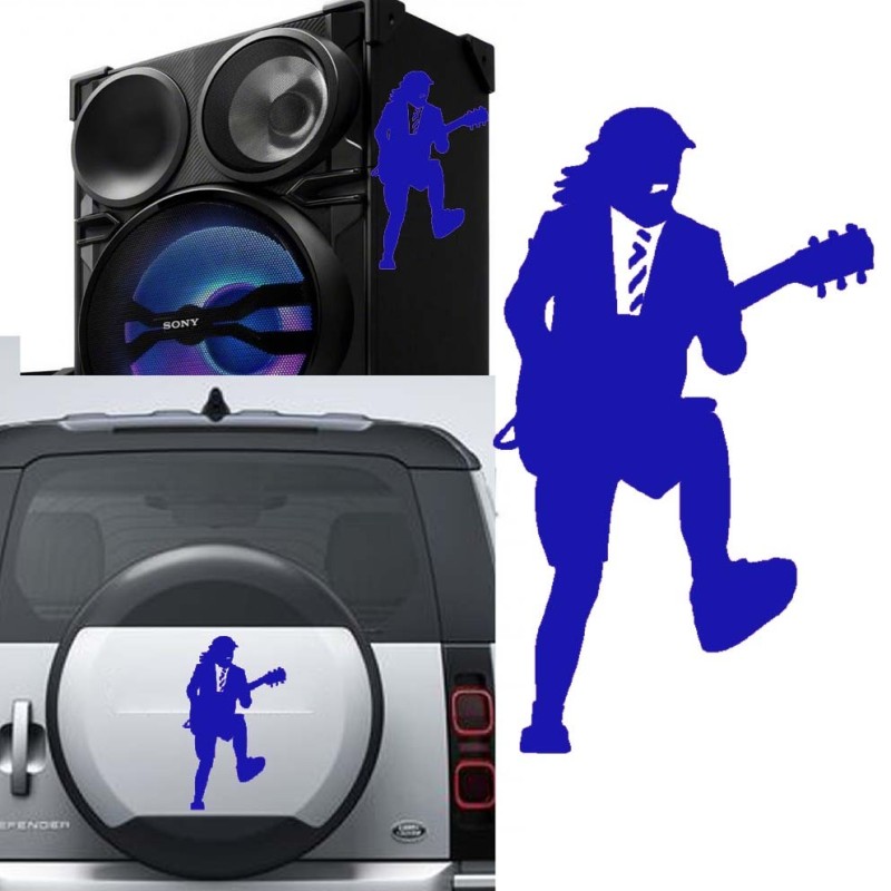 Angus Young versión v3, pegatina de vinilo