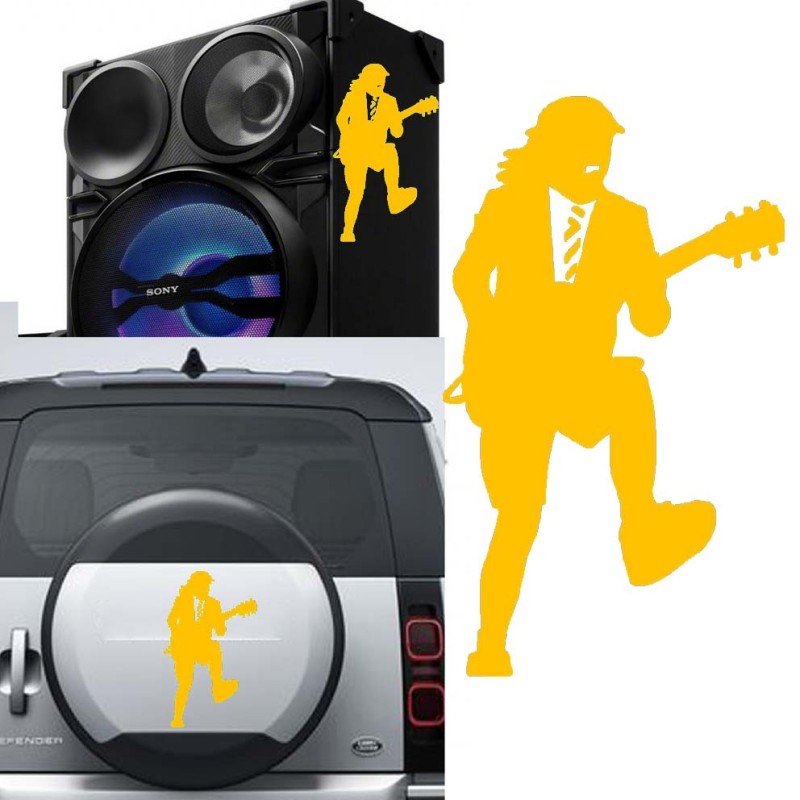 Angus Young versión v3, pegatina de vinilo