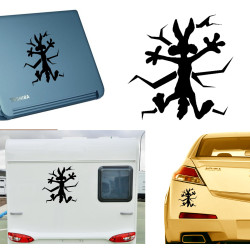 Coyote, pegatina de vinilo ver.4.