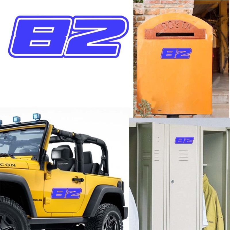 numero 82 versión Dream, pegatina de vinilo