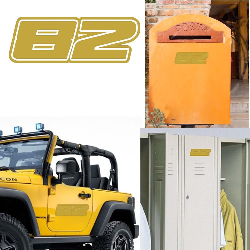 numero 82 versión Dream, pegatina de vinilo