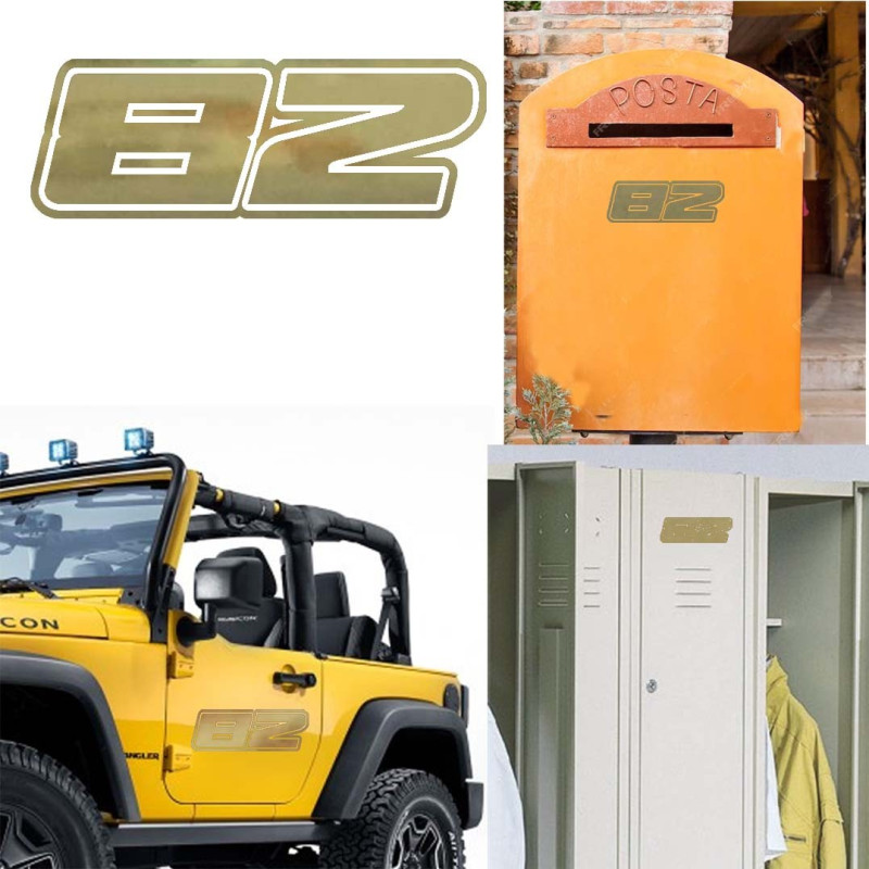 numero 82 versión Dream, pegatina de vinilo