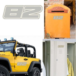 numero 82 versión Dream, pegatina de vinilo