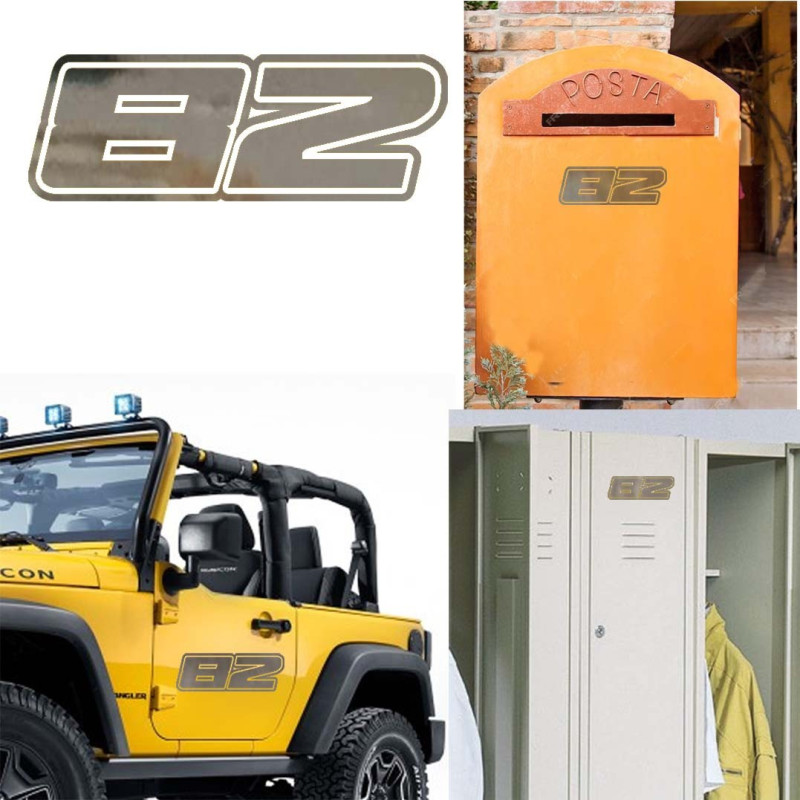 numero 82 versión Dream, pegatina de vinilo