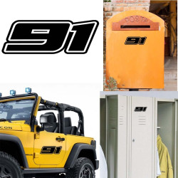 Pegatina de vinilo numero 91 versión Dream,