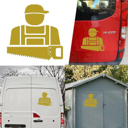 Pegatina de vinilo Carpintero,