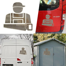 Pegatina de vinilo Carpintero,