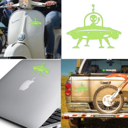 Pegatina de vinilo OVNI versión I