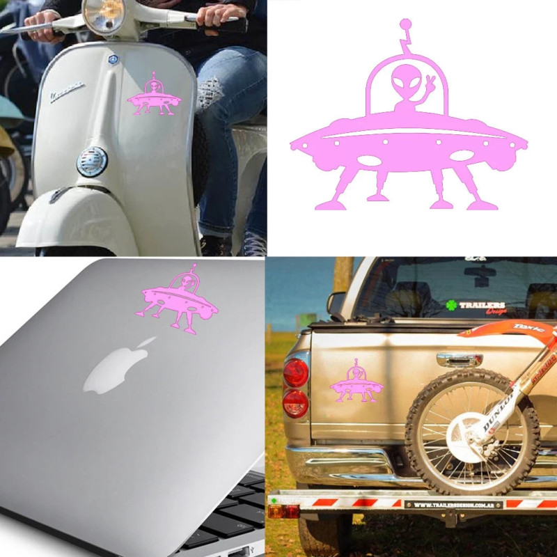 Pegatina de vinilo OVNI versión I