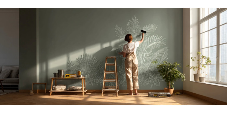 Cómo instalar vinilos decorativos grandes en la pared paso a paso | Guía práctica